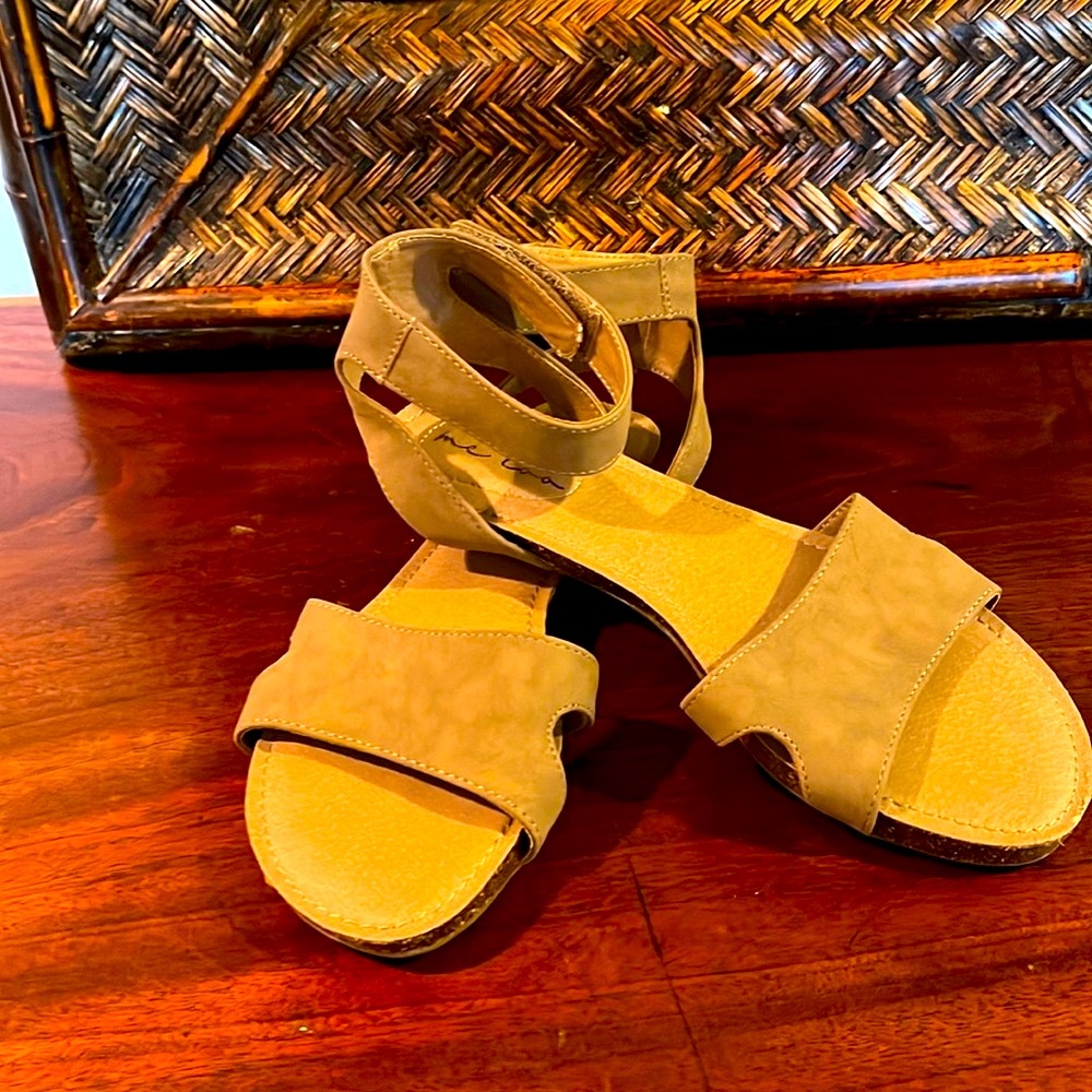 Me Too Neutral Suede Flats